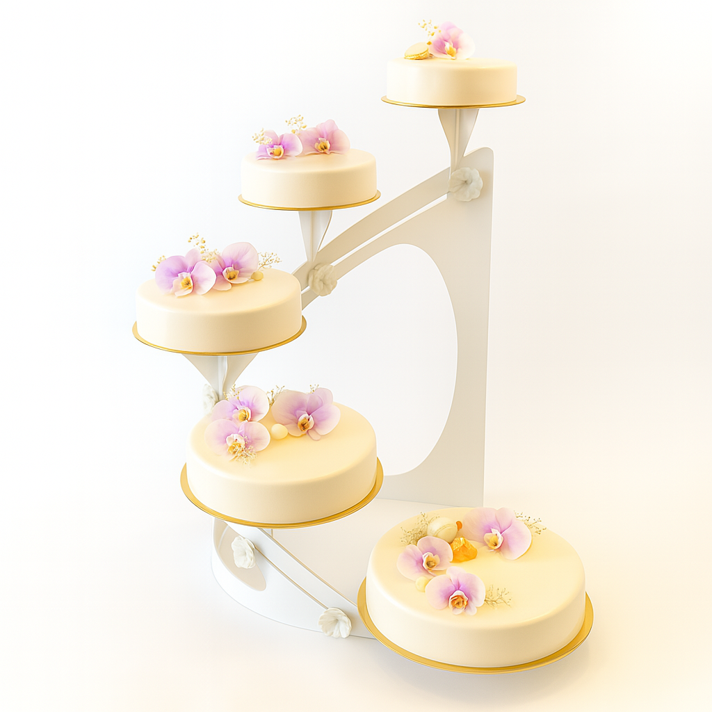 Bryllupskake Orkideer