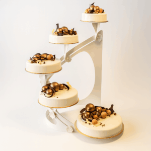 Bryllupskake Sjokoladeblomster