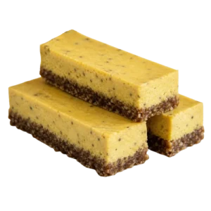 Lemon Chia: Lemon "Cheese" Raw Cake - Porsjonskake