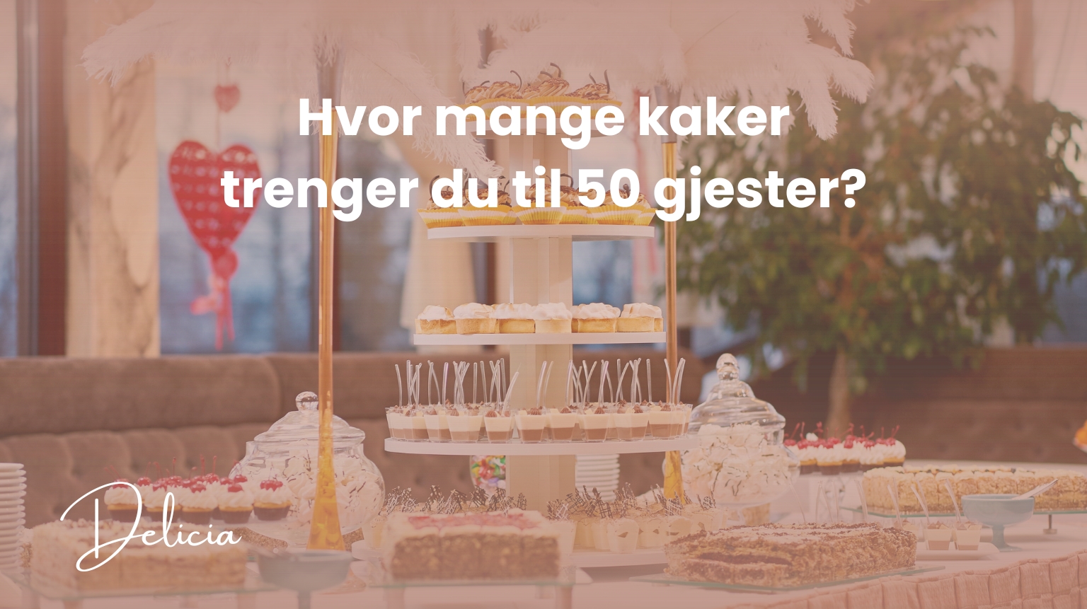 Hvor mange kaker trenger du til 50 gjester