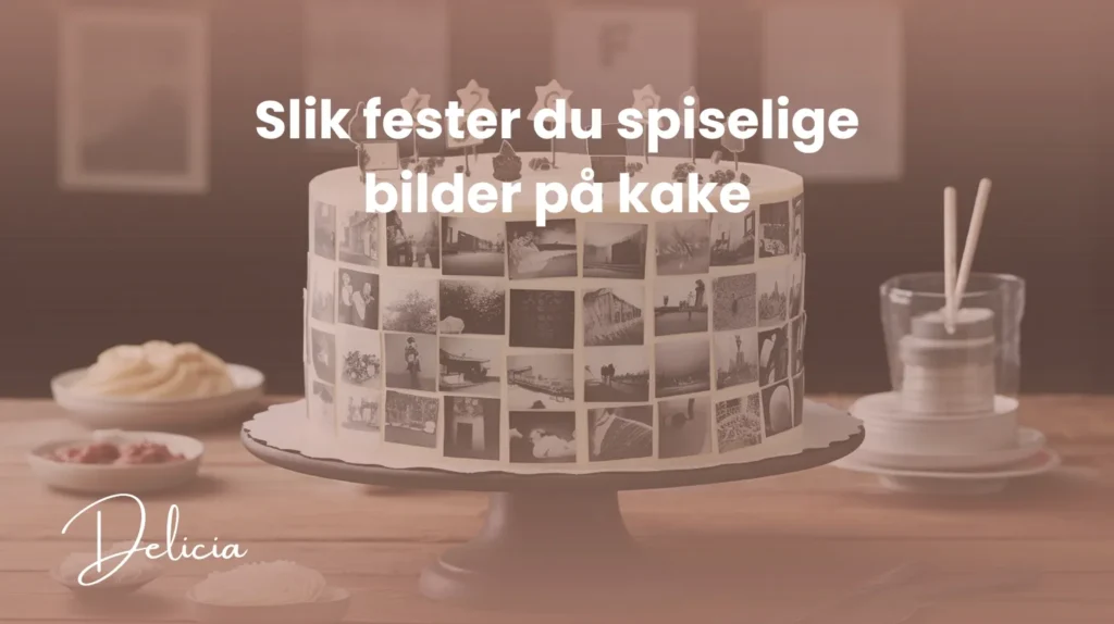 Slik fester du spiselige bilder på kake