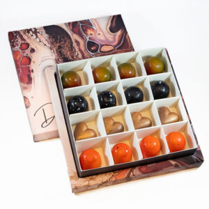 Konfekteske (9 / 16 / 25 stk): Karamell - Assortert