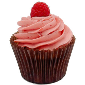 Cupcake: Bringebær