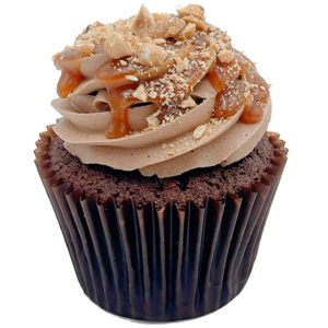 Cupcake: Saltkaramell & hasselnøtt
