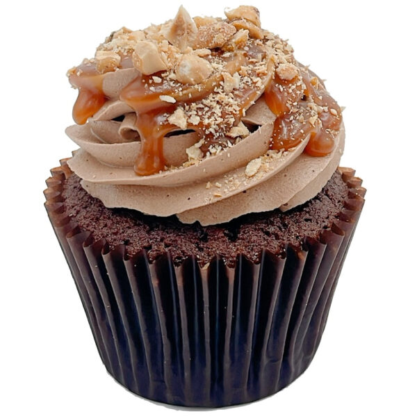 Cupcake: Saltkaramell & hasselnøtt