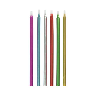 Kakelys (12stk): Metallic - 12,5cm