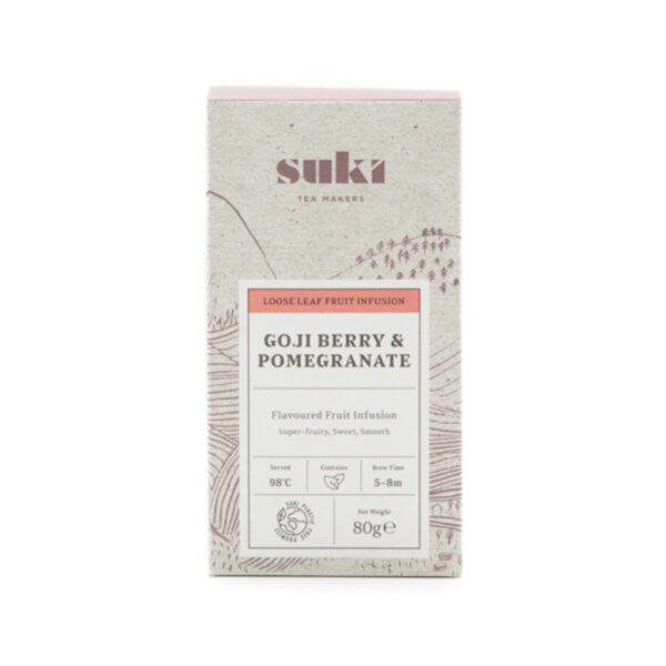 Te: Goji Berry & Pommegranate - 80g pakke