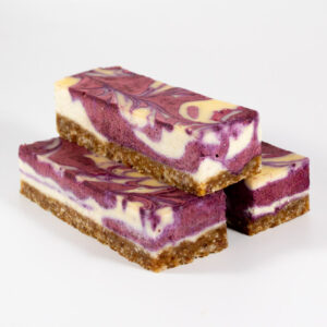 Blueberry Bliss: Vanilla Blueberry "Cheese" Raw Cake - Porsjonskake