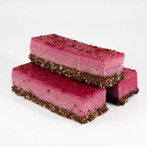 Bramble:  Bringebær & Kakao Raw Cake - Porsjonskake