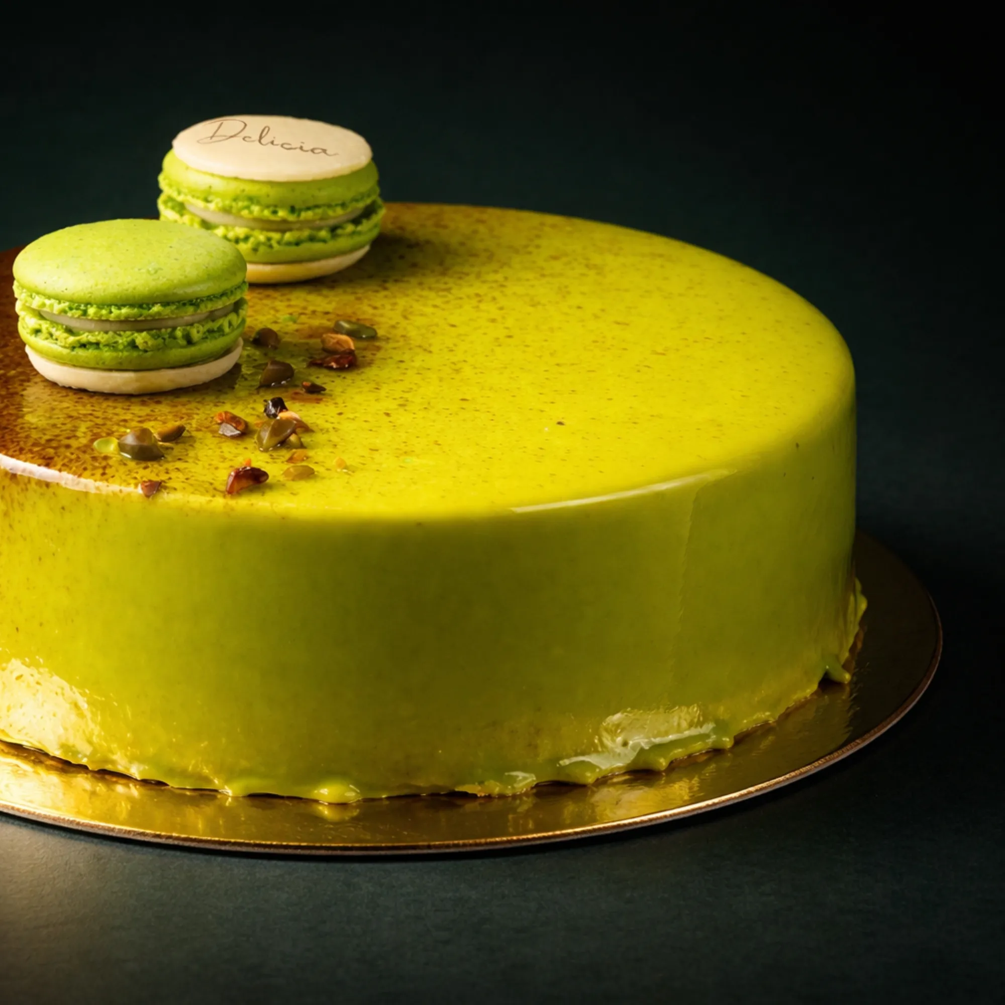 Kake Pyntet Med Makroner