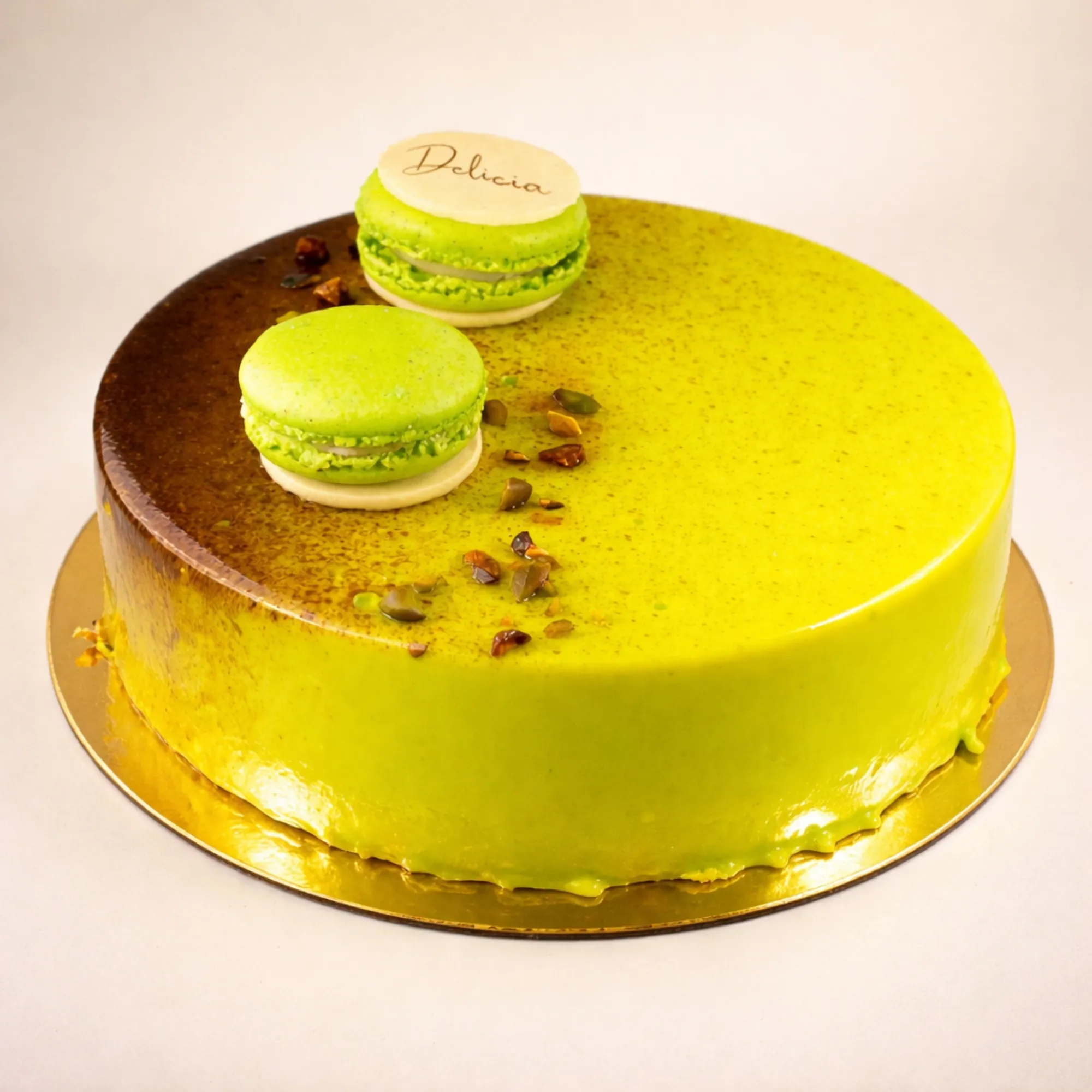 Kake Pyntet Med Makroner