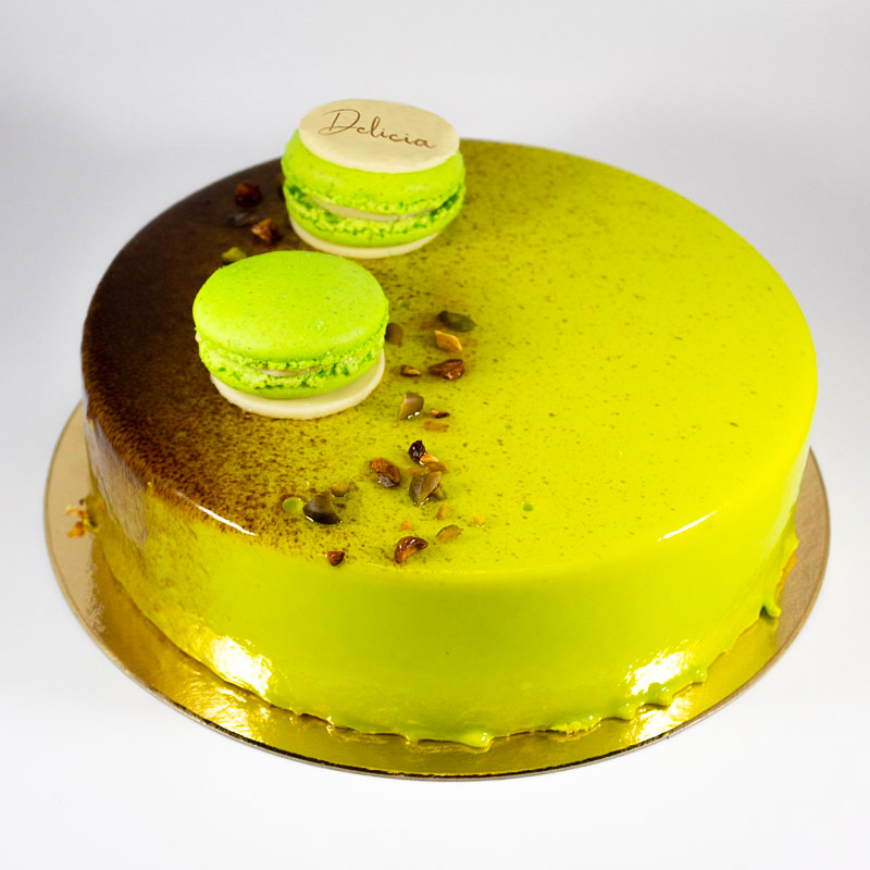 Kake Pyntet Med Makroner