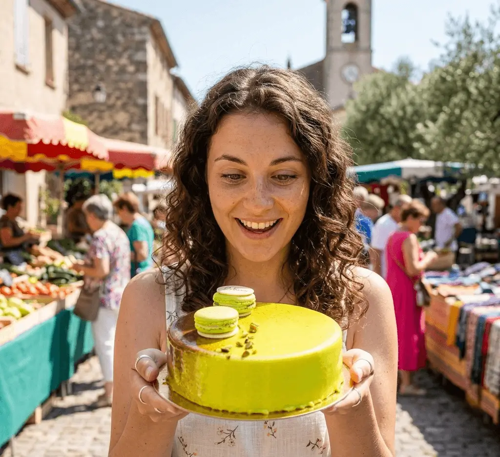Kake Pyntet Med Makroner