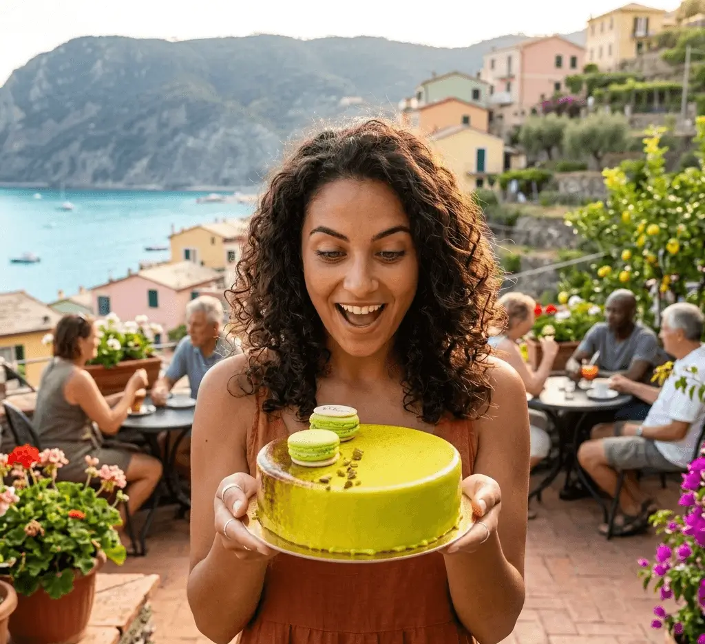 Kake Pyntet Med Makroner